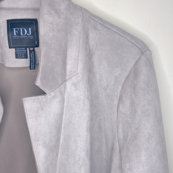 FDJ Microfiber Open Front Light Mauve Jacket - Picture 7 of 15